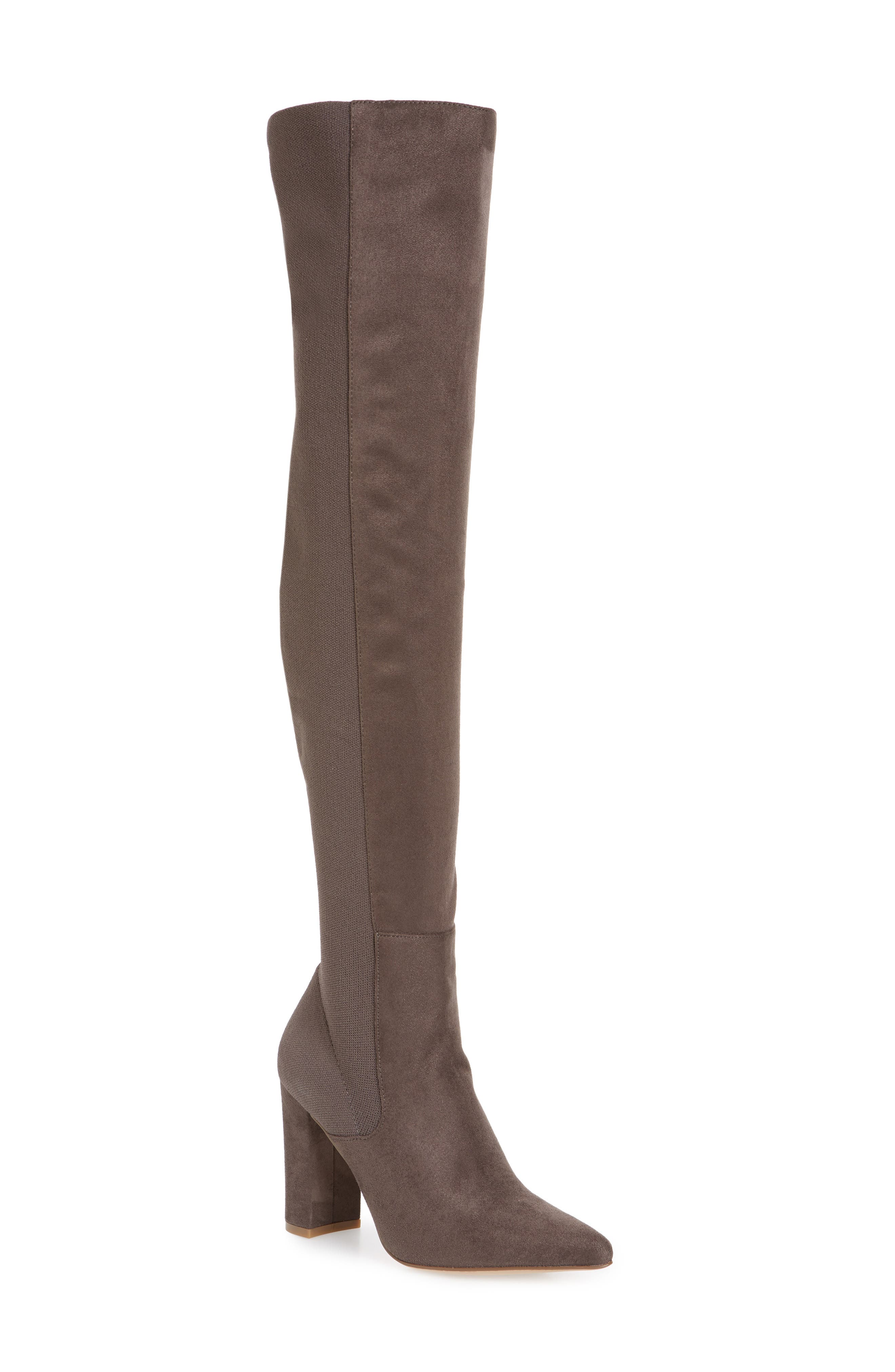 Everly Over the Knee Boot, Main, color, GREY