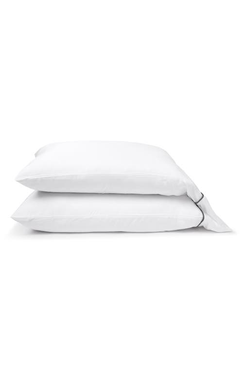 Pom Pom At Home Sheena Set Of 2 Sateen Pillowcases In Midnight