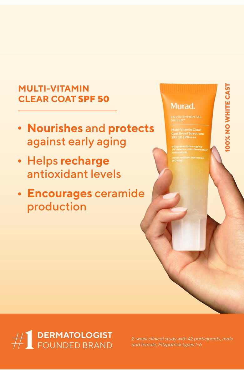 Murad<sup>®</sup> Multi-Vitamin Clear Coat SPF 50, Alternate, color, 