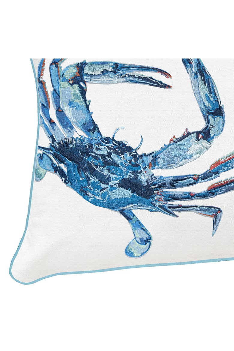 Blue Crab Lumbar Pillow, Alternate, color, Blue
