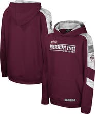 COLOSSEUM Youth Colosseum Maroon Mississippi State Bulldogs OHT Military Appreciation Cyclone Digital Camo Pullover Hoodie