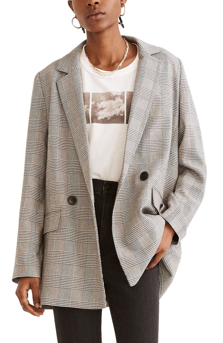 Madewell Dorset Edsall Plaid Blazer, Main, color, 