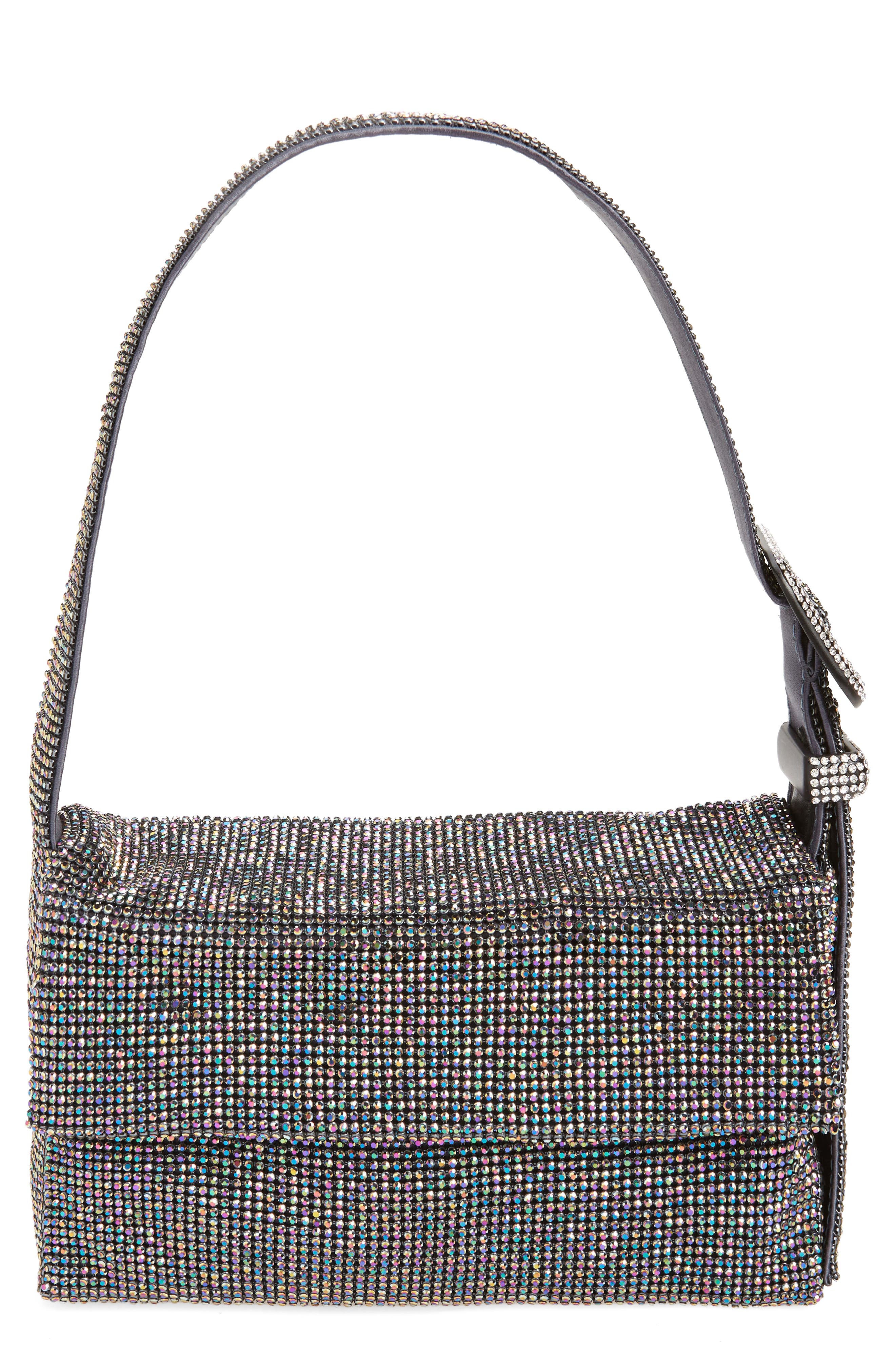 Benedetta Bruzziches Vitty La Mignon Crystal Mesh Shoulder Bag, Main, color, 