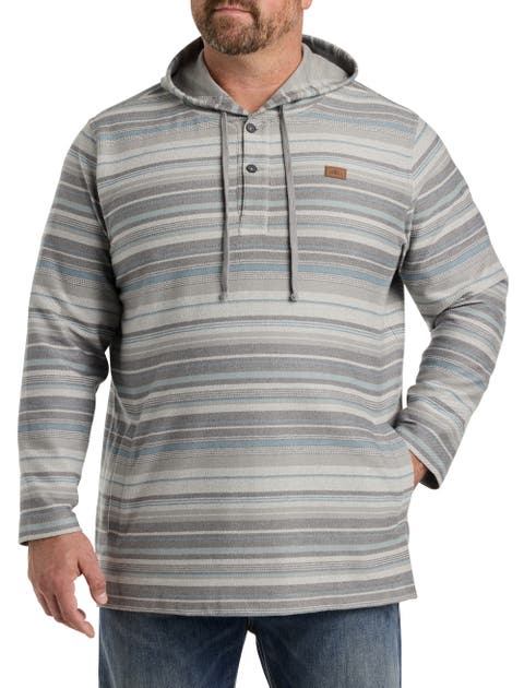 Big & Tall Bavaro Striped Pullover Hoodie