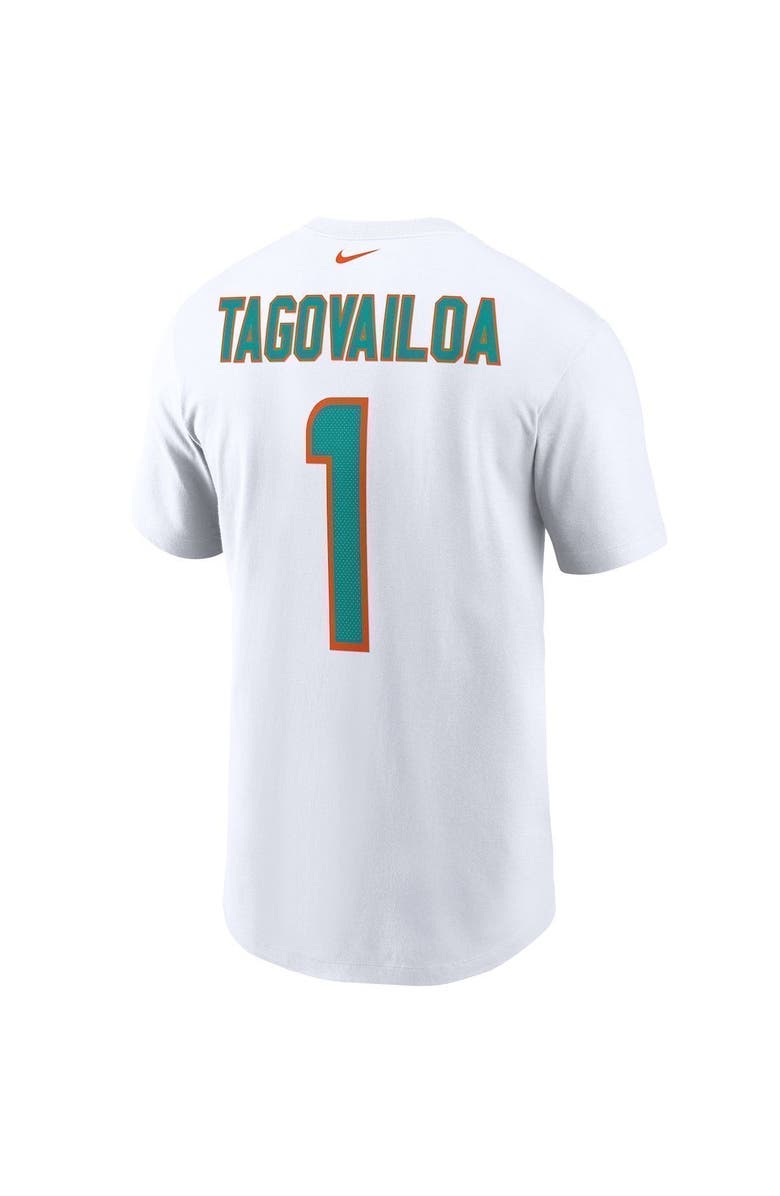 Nike Men's Nike Tua Tagovailoa White Miami Dolphins Name & Number T-Shirt, Alternate, color, 