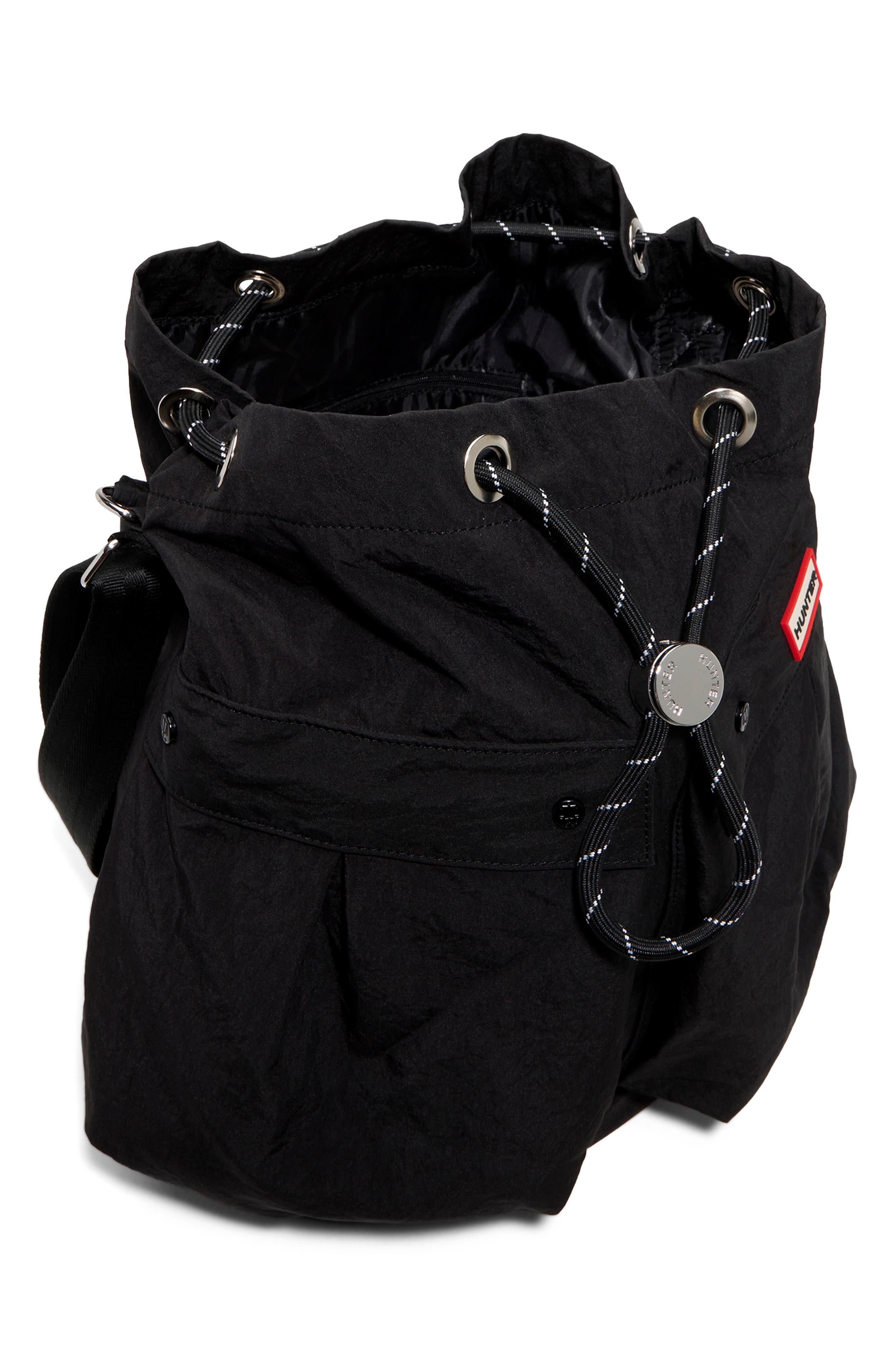 Anywhere Drawstring Tote, Alternate, color, BLACK/TRICOLOR