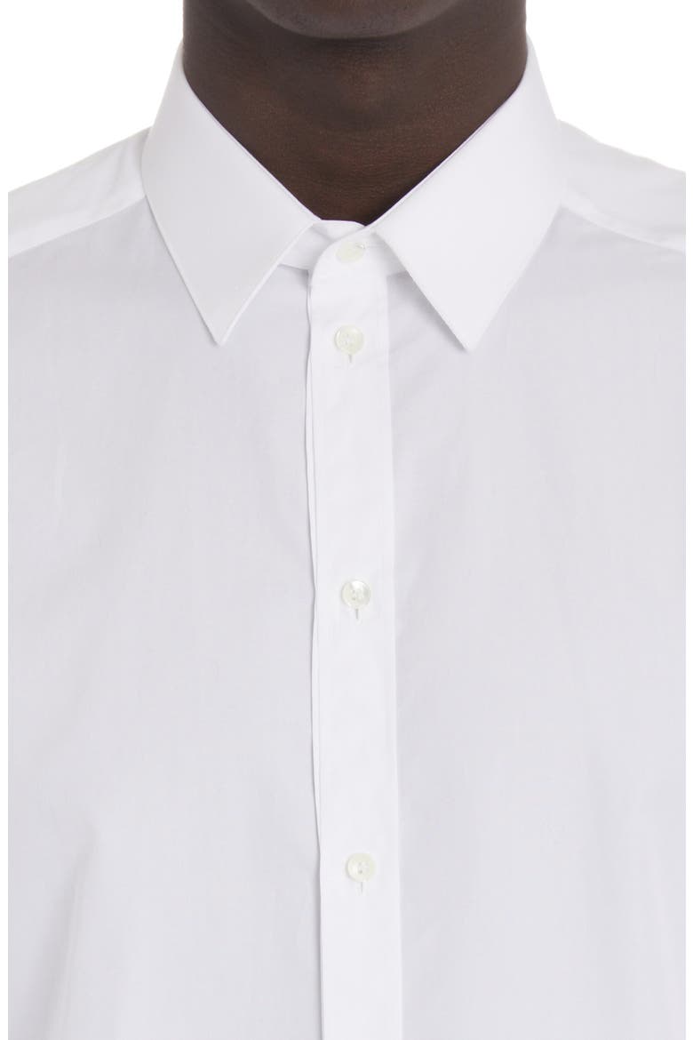 Men's Cotton Button-Up Shirt, Alternate, color, OPTICAL WHITE