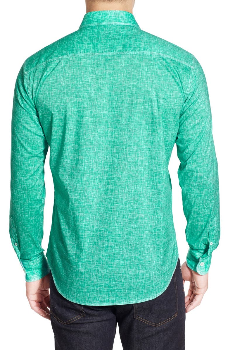 Bugatchi Shaped Fit Sport Shirt, Alternate, color, 