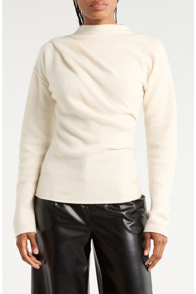 Funnel Neck Sweater, Main, color, IVORY