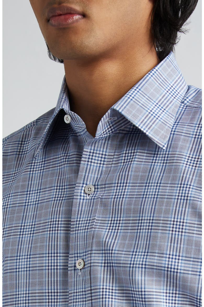 Slim Fit Plaid Button-Up Shirt, Alternate, color, MULTICOLOR BLUE