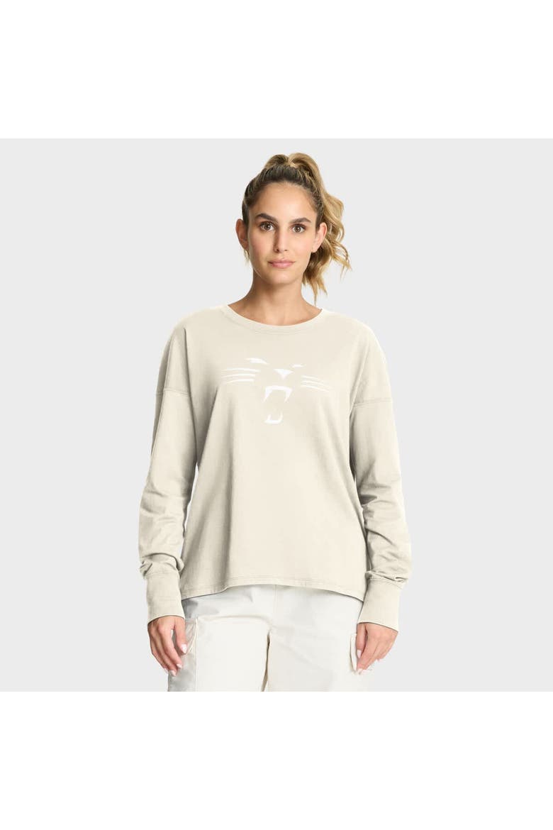Women's Fanatics Cream Carolina Panthers Dove Legacy Long Sleeve T-Shirt, Main, color, Cream