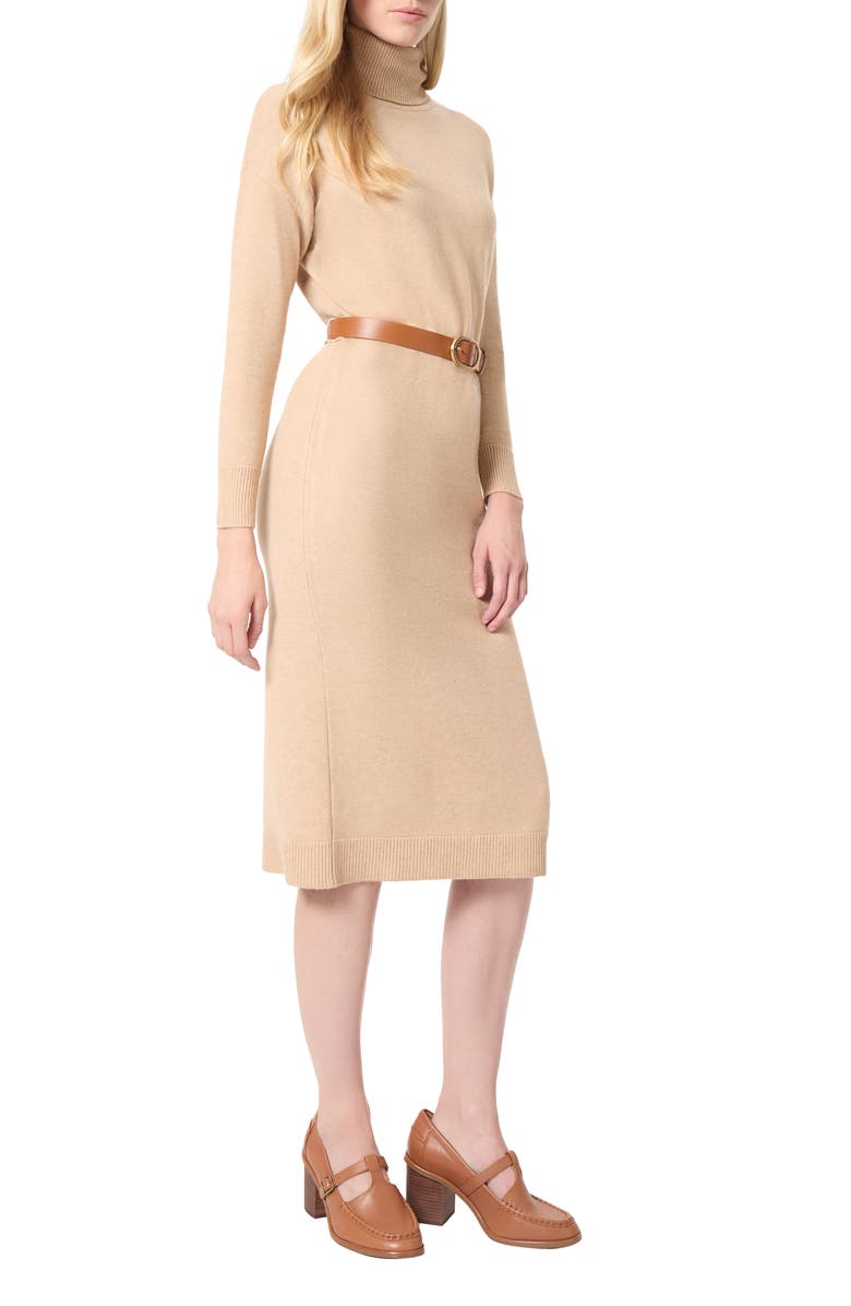 Jones New York Belted Turtleneck Sweater Dress, Alternate, color, 