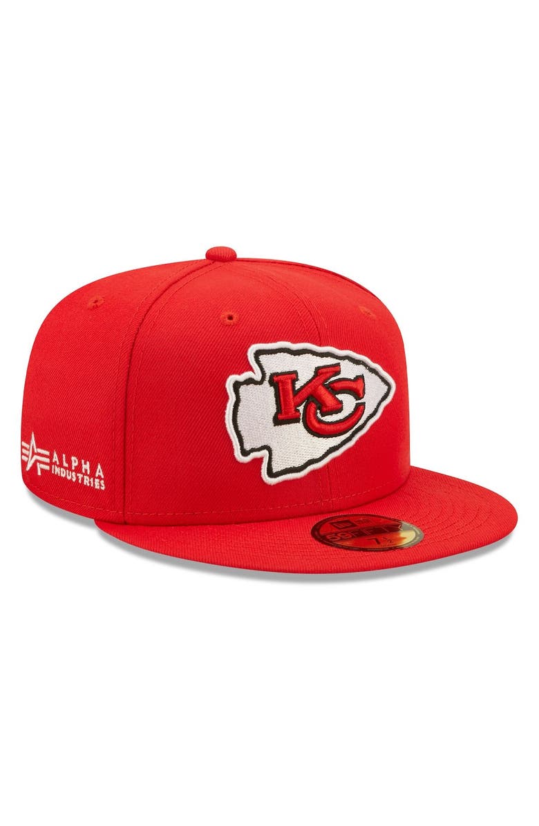 New Era x Alpha Industries Men's New Era x Alpha Industries Red Kansas City Chiefs Alpha 59FIFTY Fitted Hat, Main, color, Red