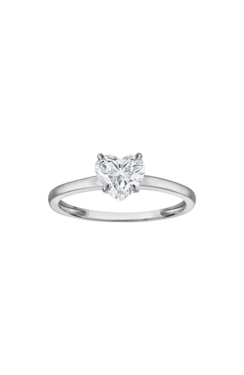 FZN 14K Gold Lab Grown Diamond Ring, Main, color, Silver