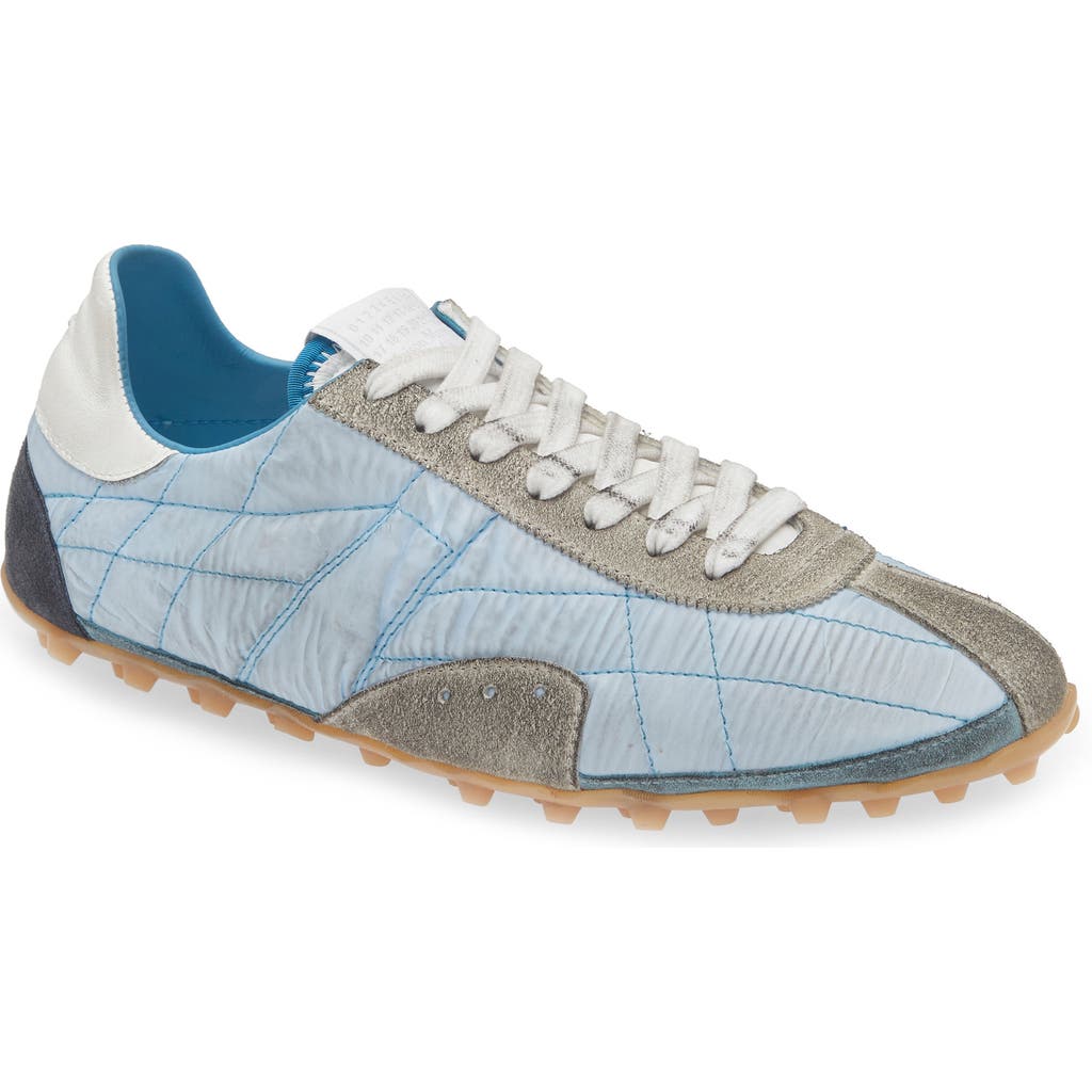 Maison Margiela Sprinter Leather And Brushed Suede-trimmed Shell Sneakers In Multi