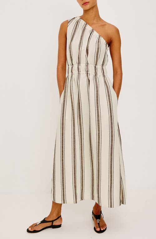 Rails Selani Stripe One-Shoulder Maxi Dress in Sequoia Stripe at Nordstrom, Size Xx-Small