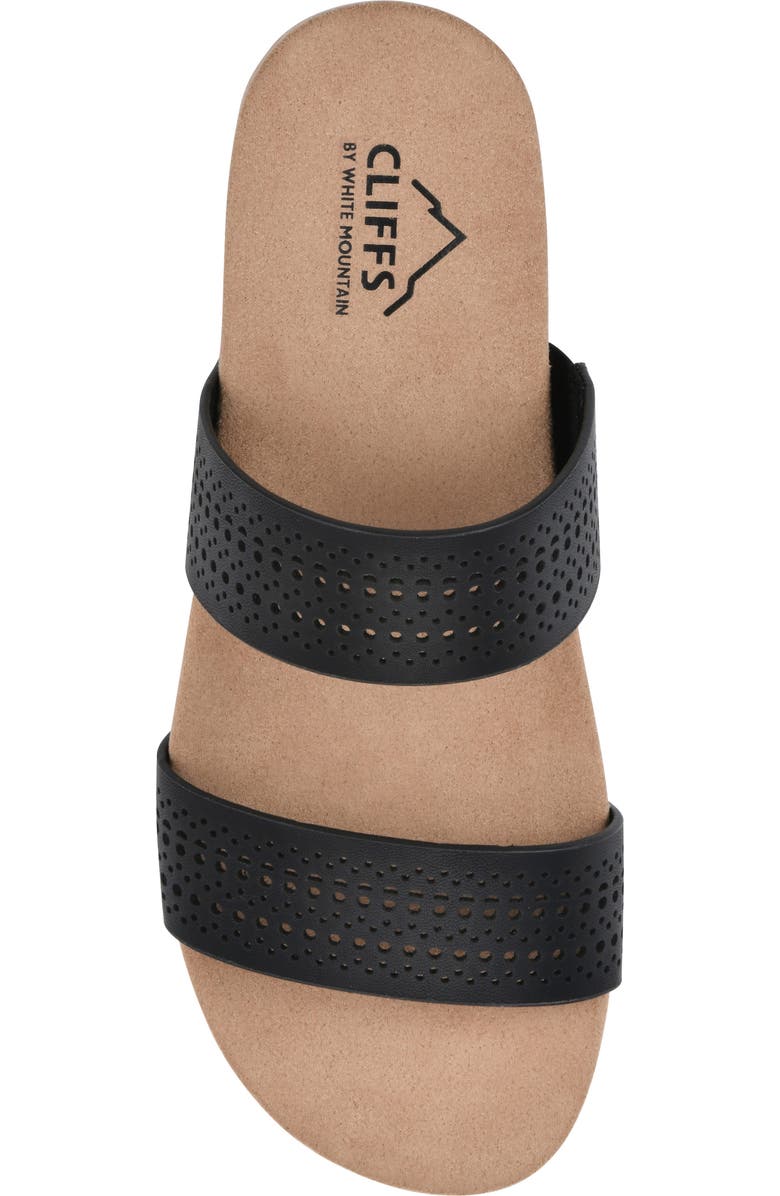 CLIFFS BY WHITE MOUNTAIN Thrilled Laser Cut Sandal, Alternate, color,