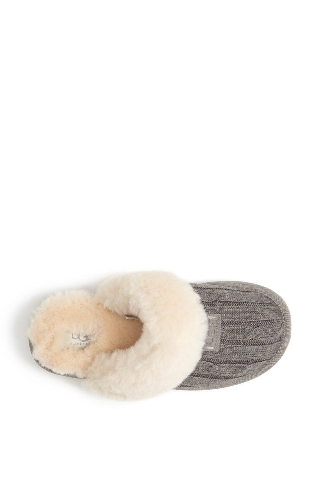 Australia 'Cozy' Knit Slipper, Alternate, color, HEATHER GREY
