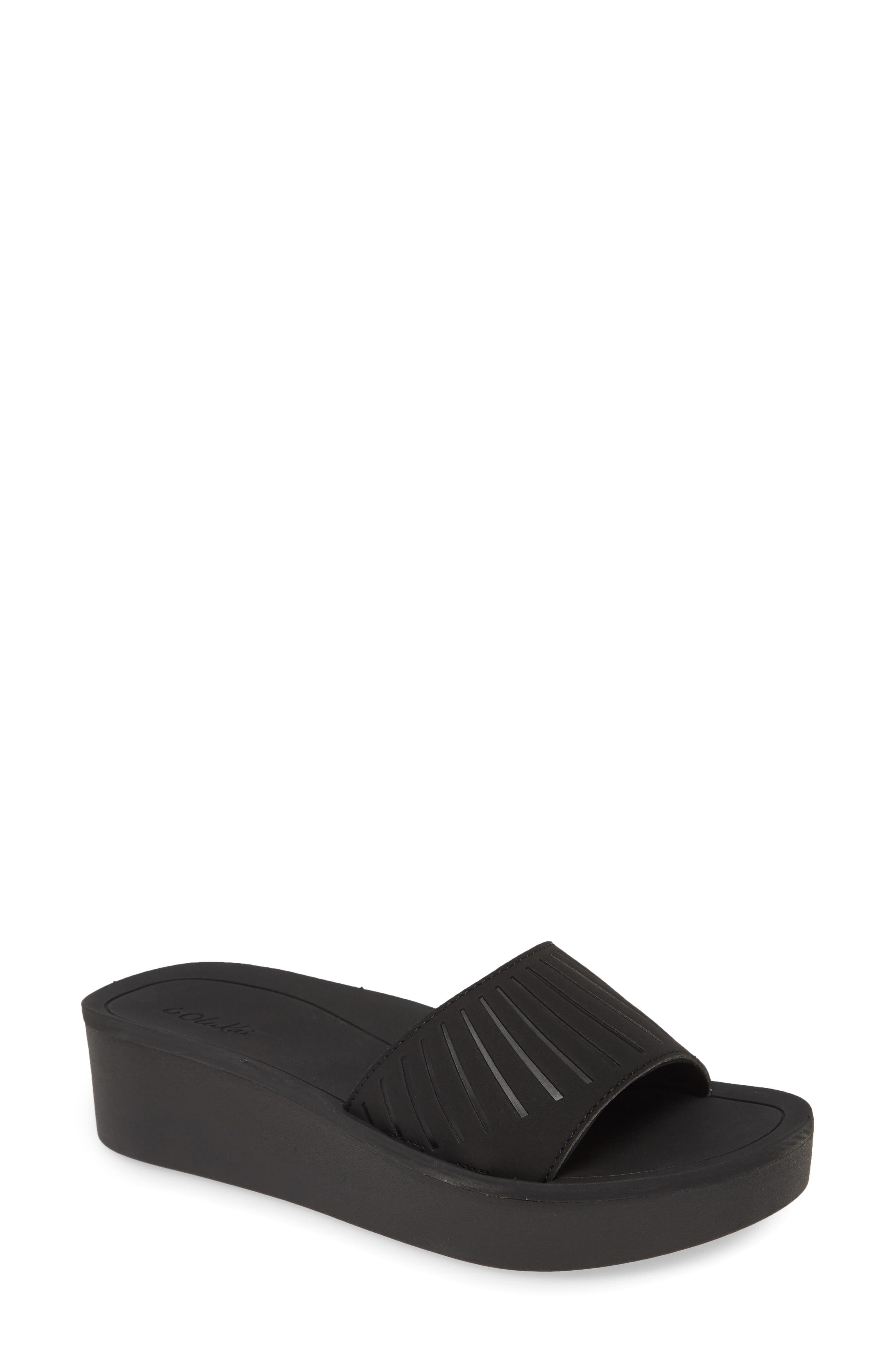 OluKai Halua Platform Wedge Sandal, Main, color, 