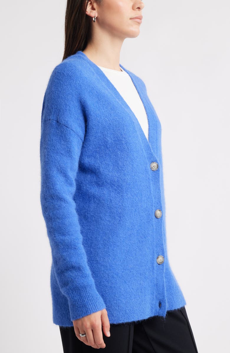 Caslon<sup>®</sup> Alpaca Blend Cardigan, Alternate, color, Blue Dazzle