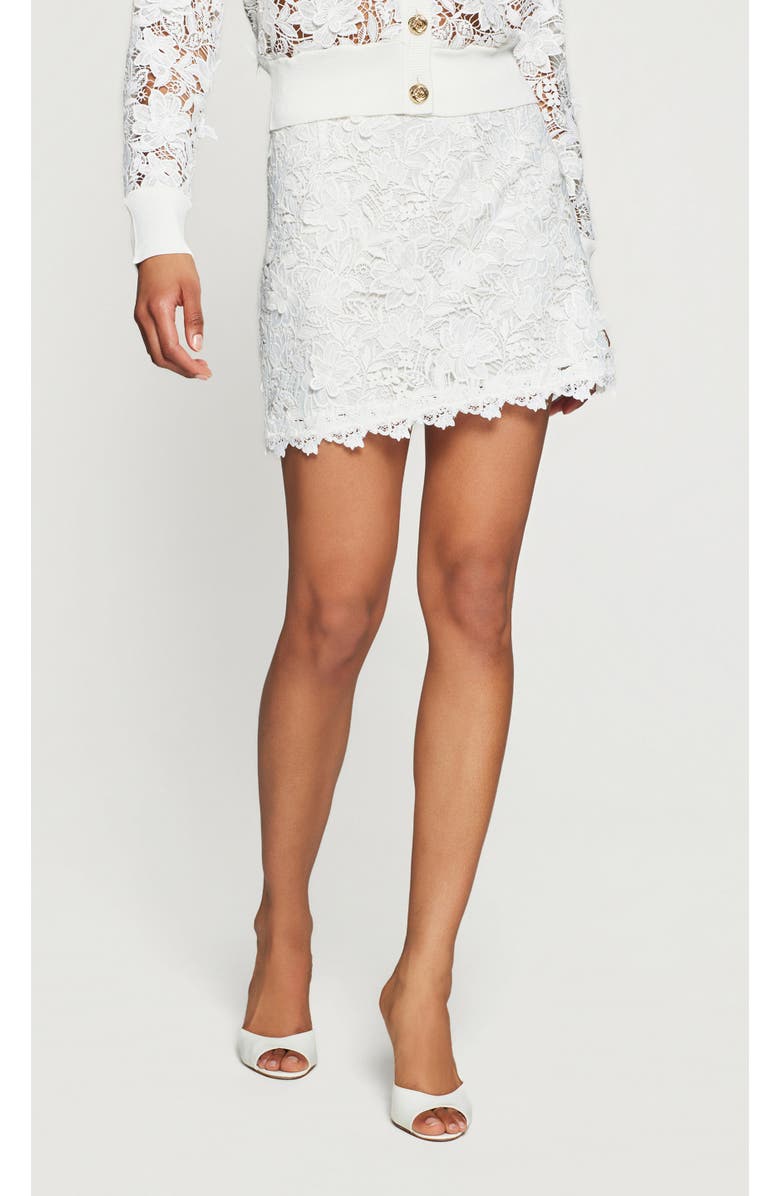 Generation Love Allison 3D Butterfly Lace Skirt, Alternate, color, White