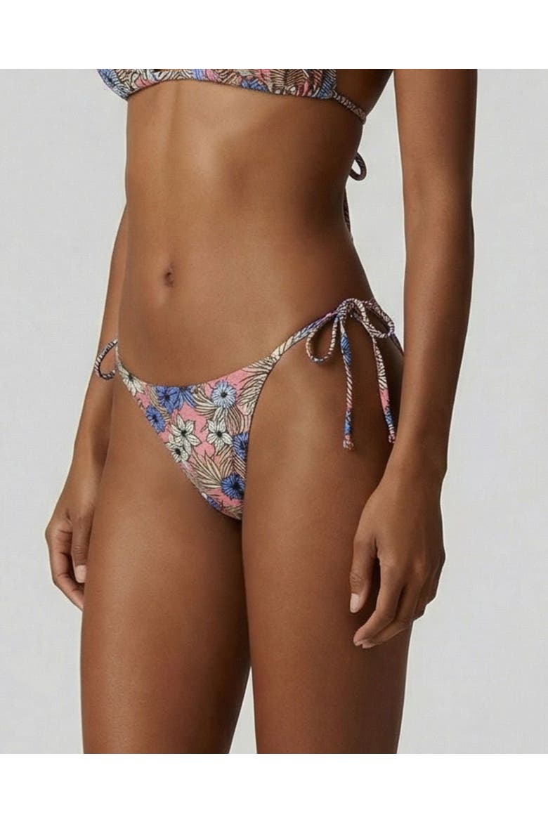 Tropical Mix Womens Bikini Bottom, Alternate, color, Tropical Mix Coral
