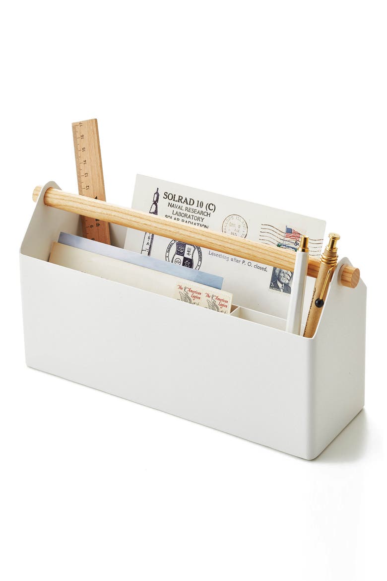 Tosca Desk Organizer, Alternate, color, WHITE
