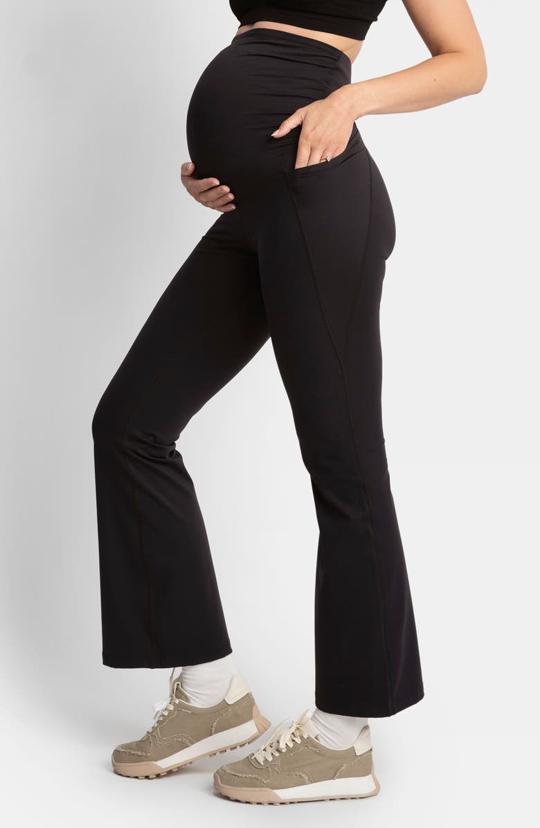 Seraphine Over the Bump Maternity Bootcut Leggings, Alternate, color, 