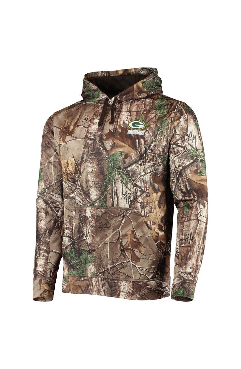 DUNBROOKE Men's Dunbrooke Realtree Camo Green Bay Packers Circle Champion Tech Fleece Pullover Hoodie, Alternate, color, Realtree Camo