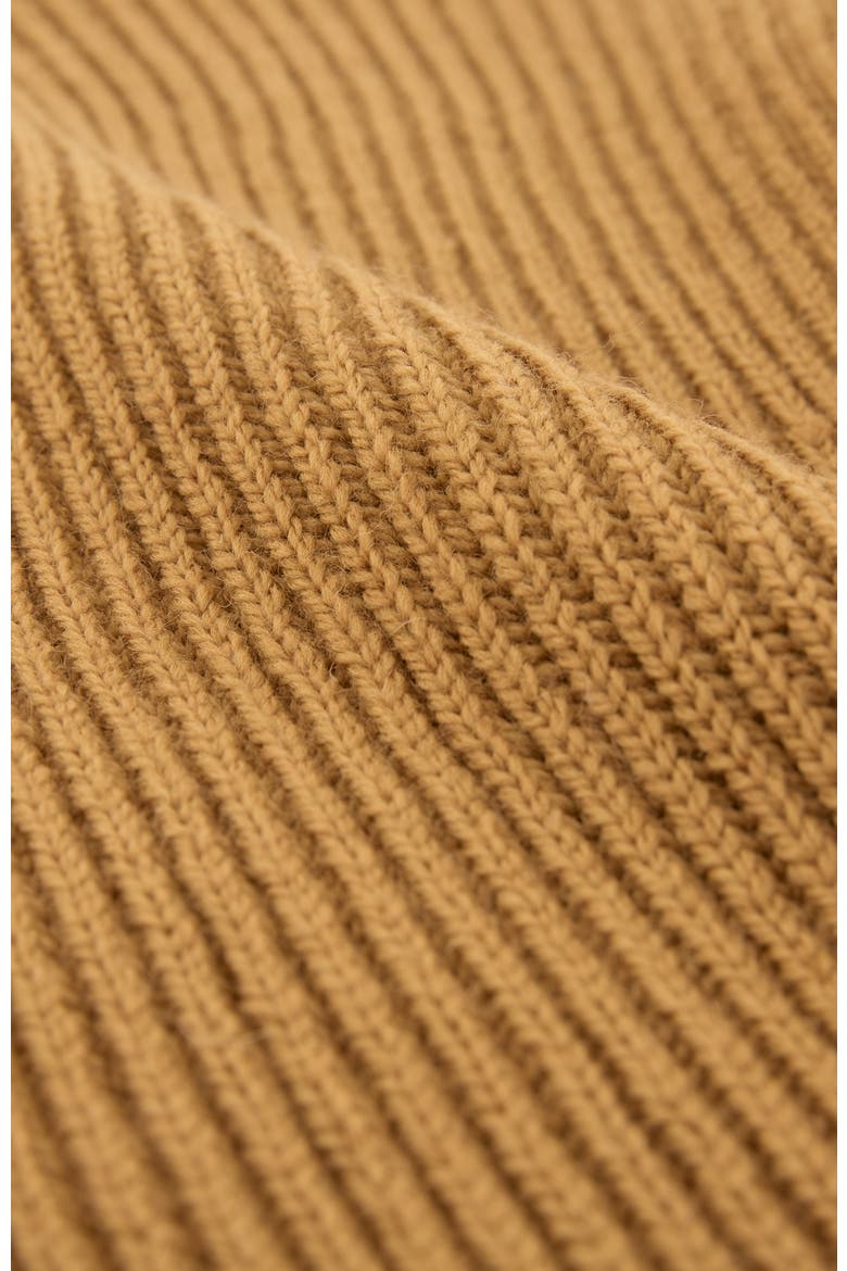 British Ribbed Fishermans Sweater, Alternate, color, AUTUMN BROWN