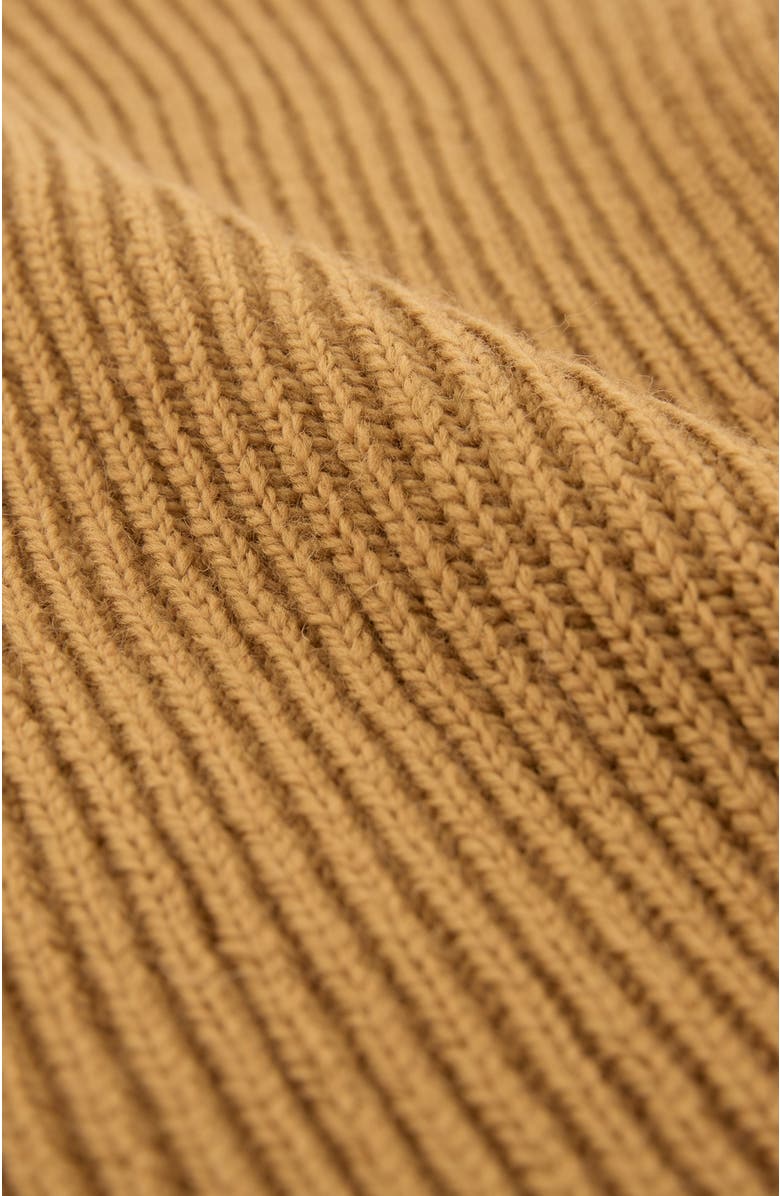 Celtic & Co. British Ribbed Fishermans Sweater, Alternate, color, Autumn Brown