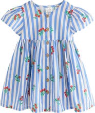 NEXT Kids' Fruit Stripe Cotton Party Dress