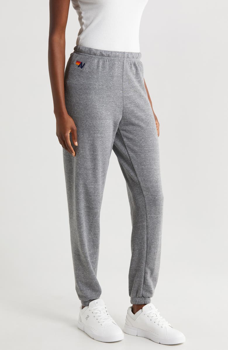 Aviator Nation Bolt Sweatpants, Alternate, color, Heather Grey