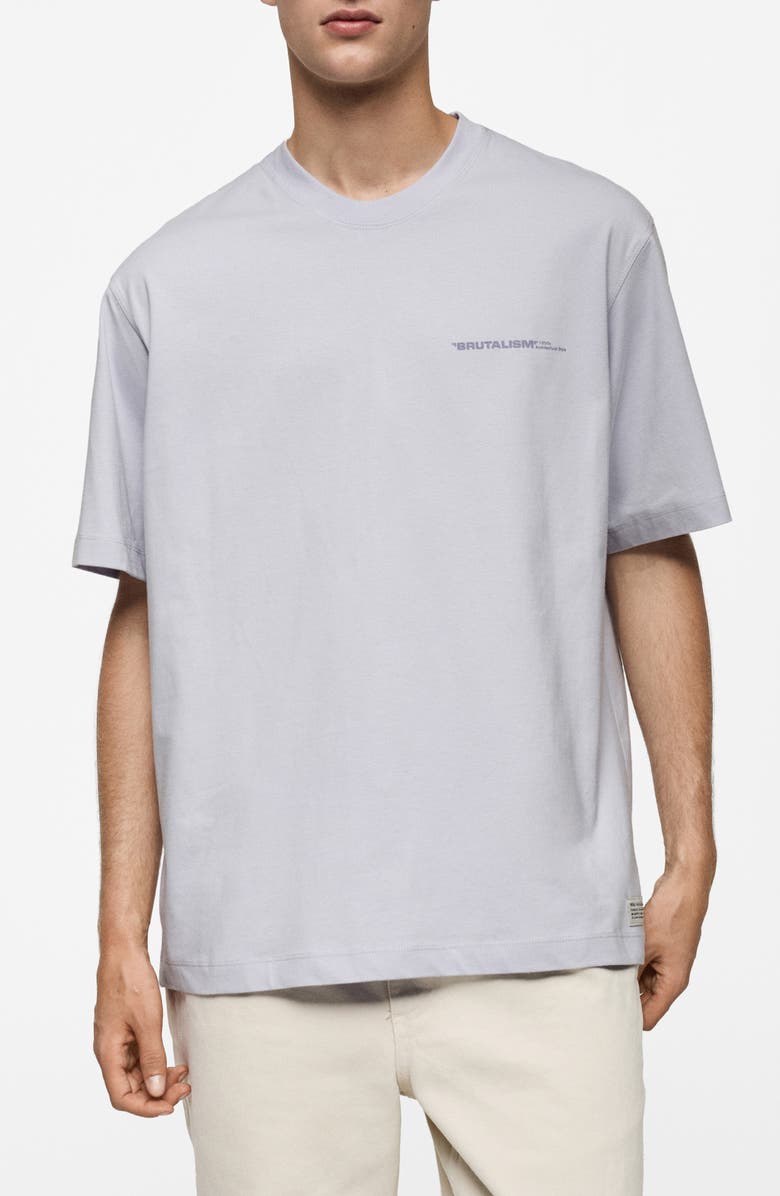 MANGO Cotton Graphic T-Shirt, Main, color, 