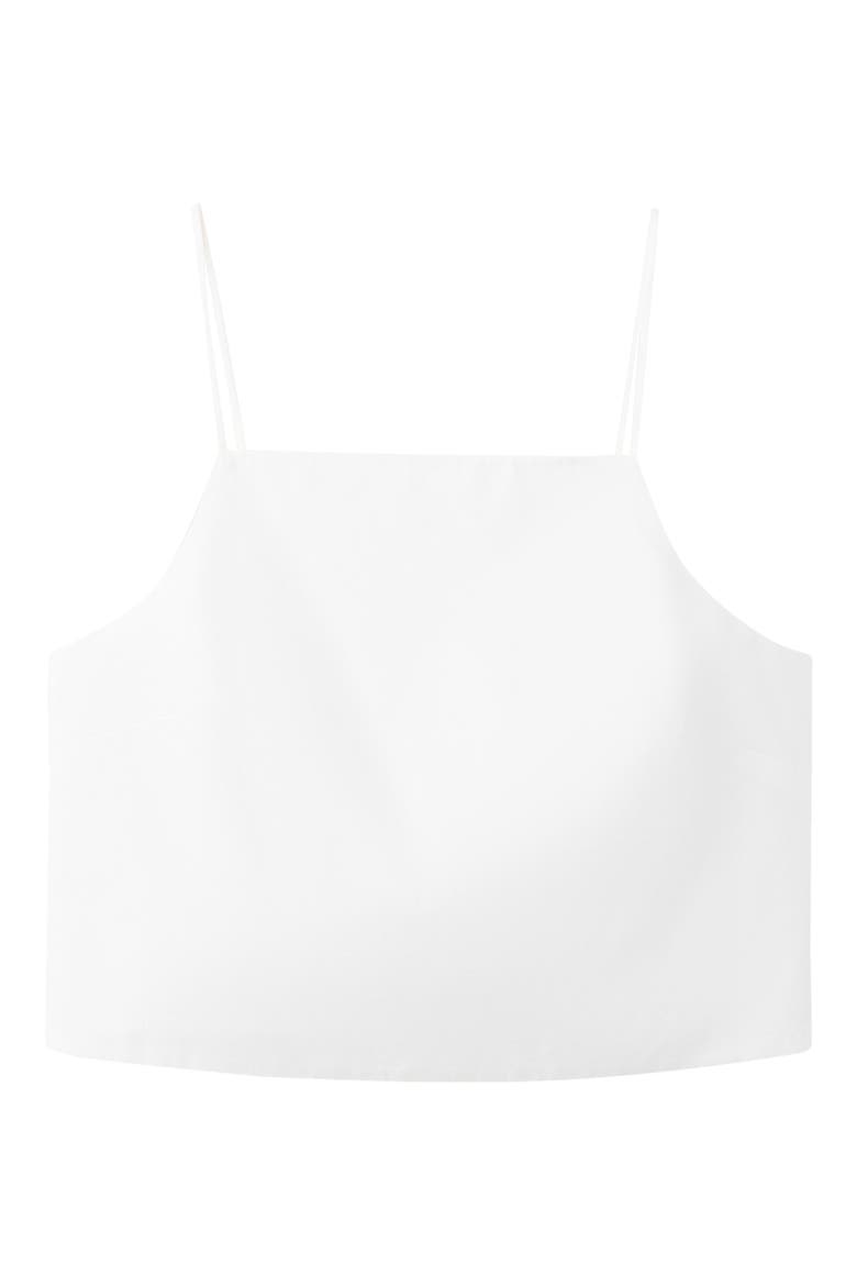 Cotton Crop Camisole, Alternate, color, WHITE