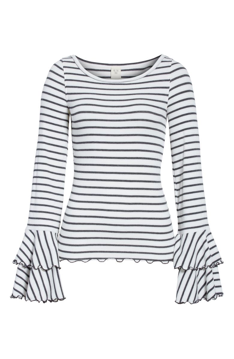 Free People Good Find Ruffle Cuff Tee, Alternate, color, 