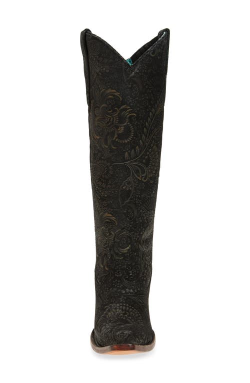 Corral Floral Knee High Western Boot In Multi