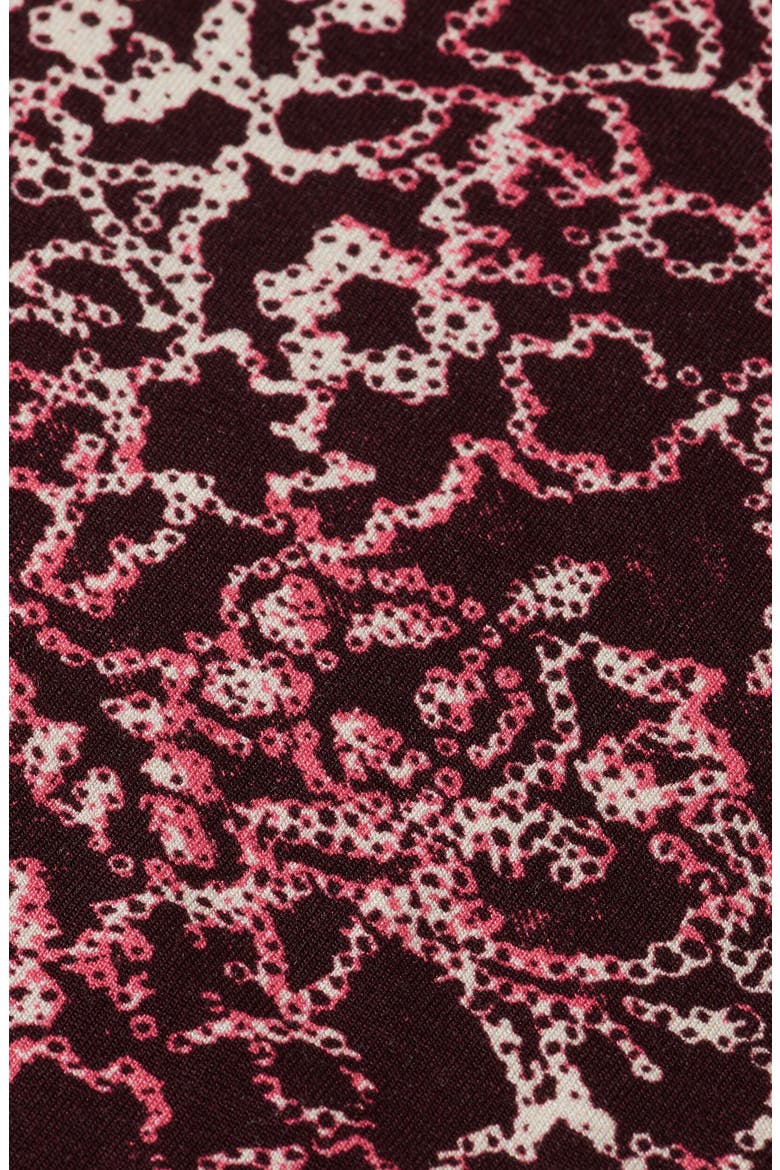Print Mock Neck Top, Alternate, color, SHIBORI FLORAL PINK