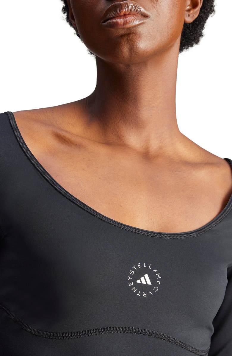 adidas by Stella McCartney Back Cutout Crop Top, Alternate, color,