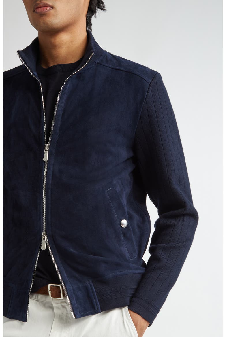 Suede Jacket, Alternate, color, 11 BLUE