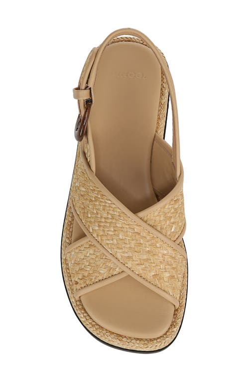 Vince Helena Raffia Lug-sole Sandals In Toasted Wheat