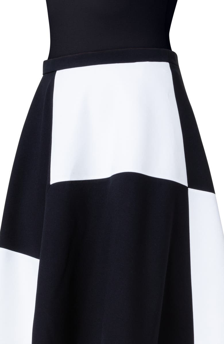 Akris punto Kaleidoscope Colorblock Jersey A-Line Skirt, Alternate, color,