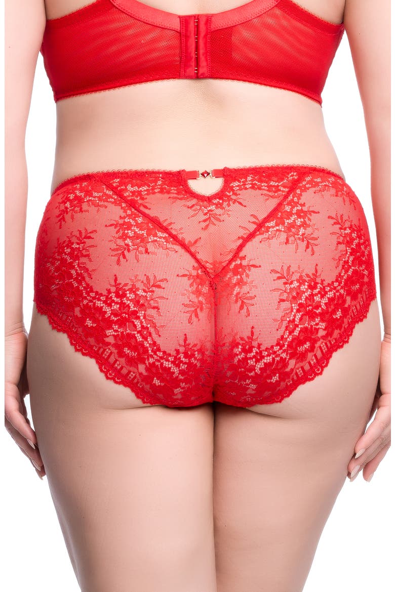 Floradora High Cut Briefs, Alternate, color, FLAME