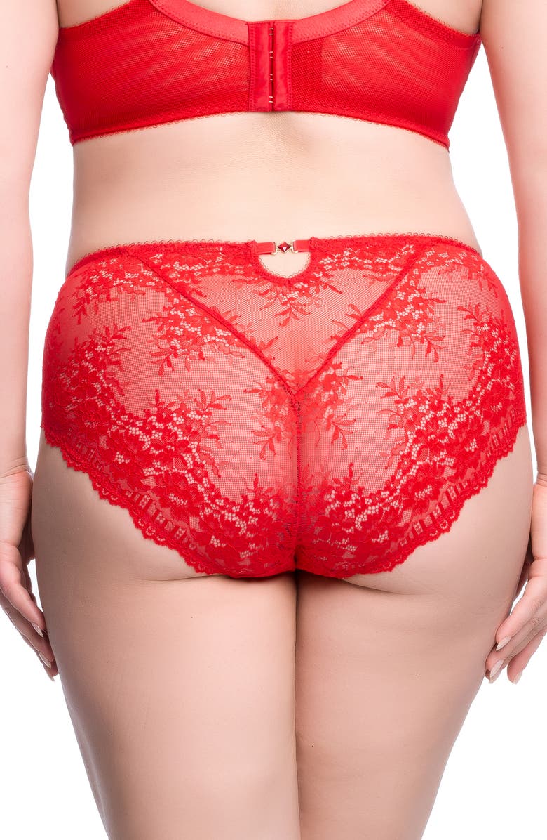 Dita Von Teese Floradora High Cut Briefs, Alternate, color, 