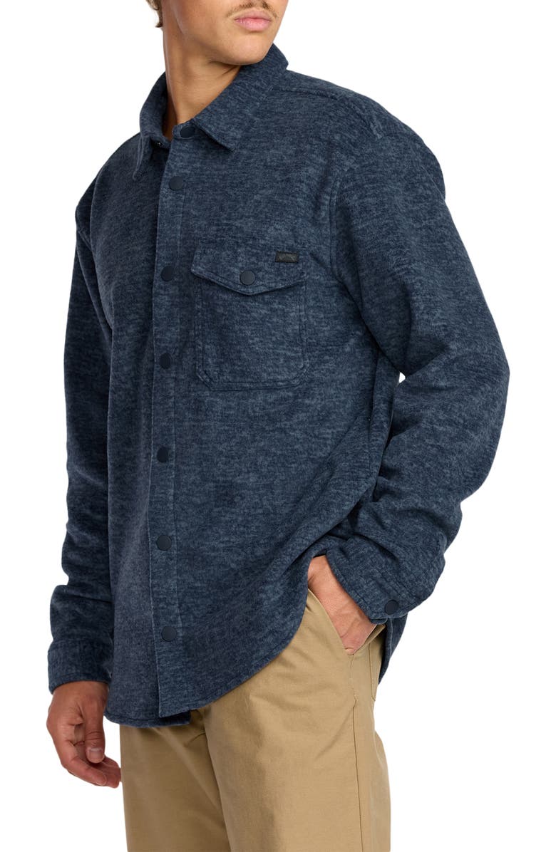 Billabong Furnace Flannel Button-Up Shirt, Alternate, color, Midnight