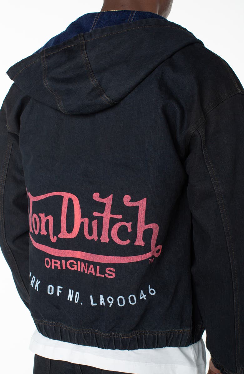 Von Dutch Invaders Cannonball Zip Up Hoodie Jacket, Alternate, color, Mid Tempo
