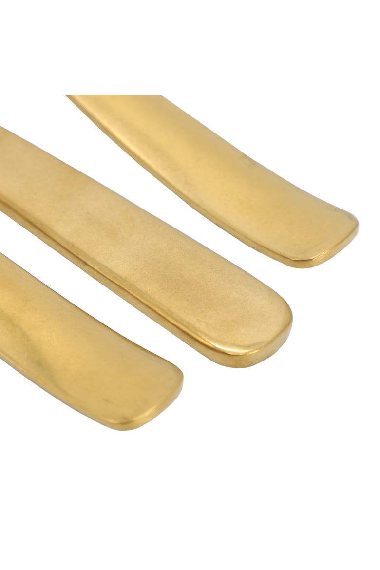 Hulton 20 Piece Stainless Steel Flatware Set, Alternate, color, Metallic Gold