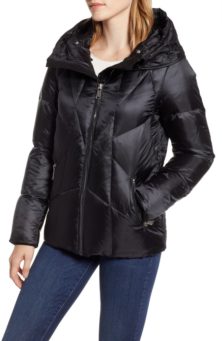 Andrew Marc Artistic Puffer Jacket with Removable Genuine Fox Fur Trim, Alternate, color, 