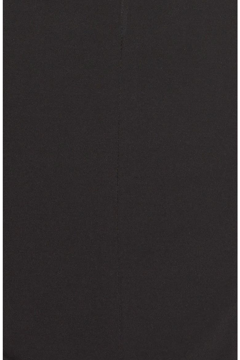 'Georgia' Faux Wrap Jersey Dress, Alternate, color, BLACK