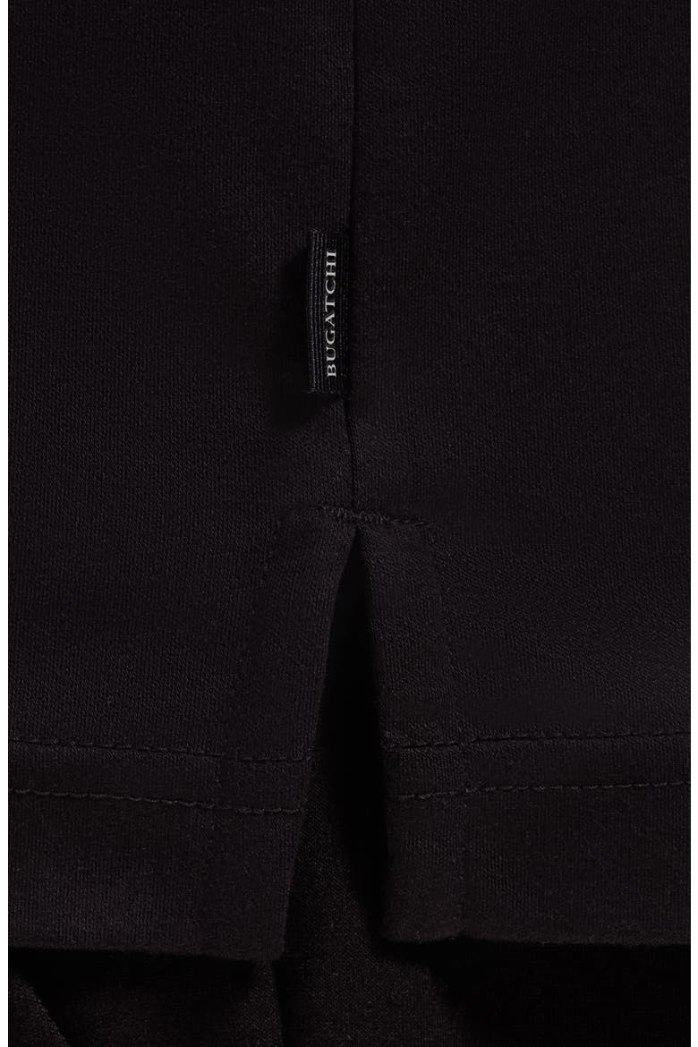 Quarter Zip Polo, Alternate, color, BLACK